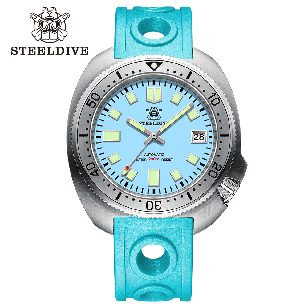 STEELDIVE SD1981 dive watch — variant 81QL-QLR stock photo