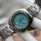 STEELDIVE SD1981 dive watch — variant 81QL-SS stock photo