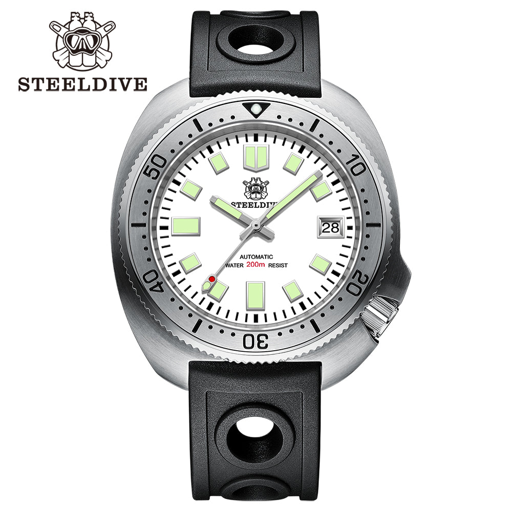 STEELDIVE SD1981 dive watch — variant 81WT-HR stock photo
