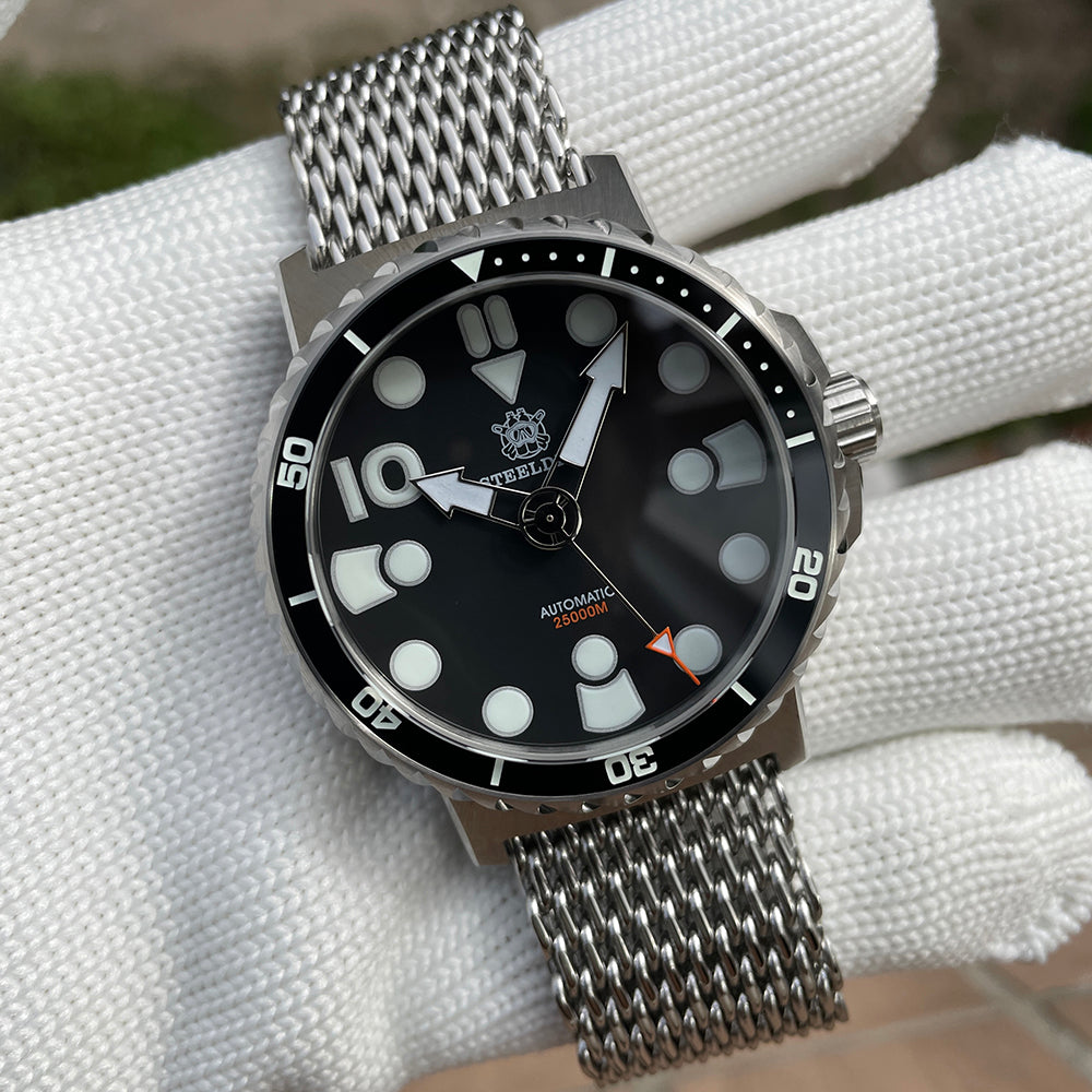 STEELDIVE SD1982 dive watch — variant 82HH-SK stock photo