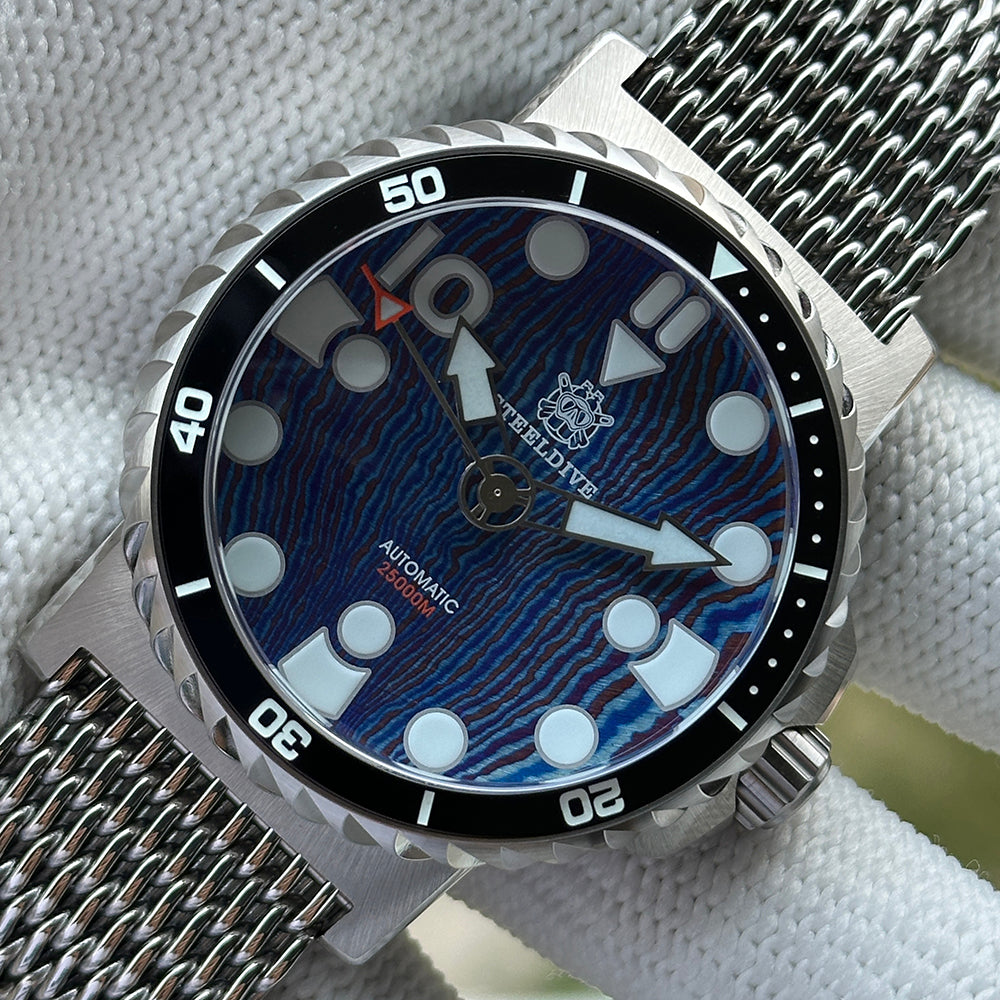 STEELDIVE SD1982T dive watch — variant 82T-SK stock photo