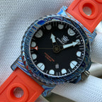 STEELDIVE SD1982Y dive watch — variant 82Y-OR stock photo
