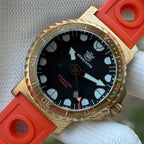 STEELDIVE SD1982Z dive watch — variant 82Z-OR stock photo