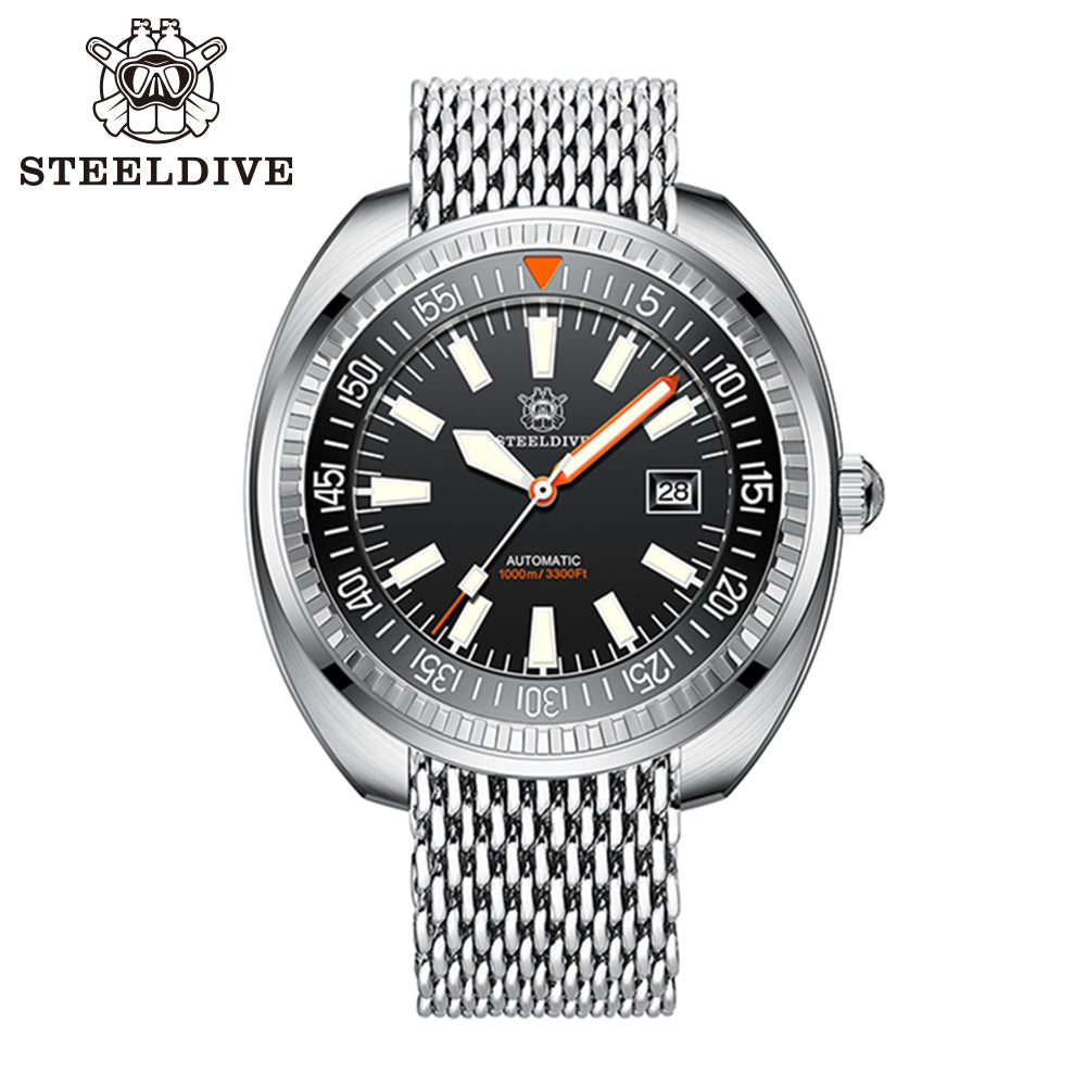 STEELDIVE SD1983 dive watch — variant 83HH-SK stock photo
