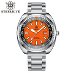 STEELDIVE SD1983 dive watch — variant 83OR-03L stock photo