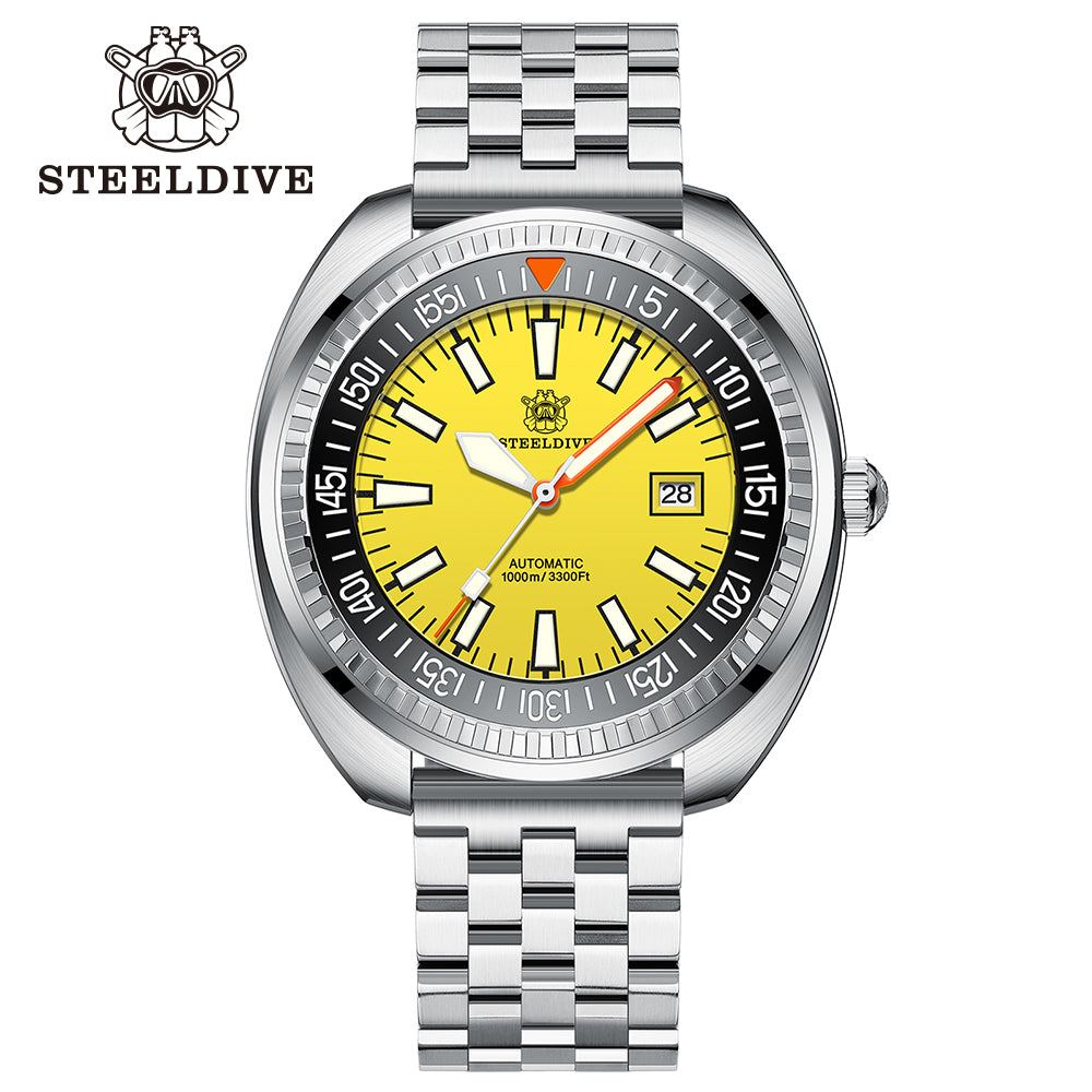 STEELDIVE SD1983 dive watch — variant 83YL-05L stock photo
