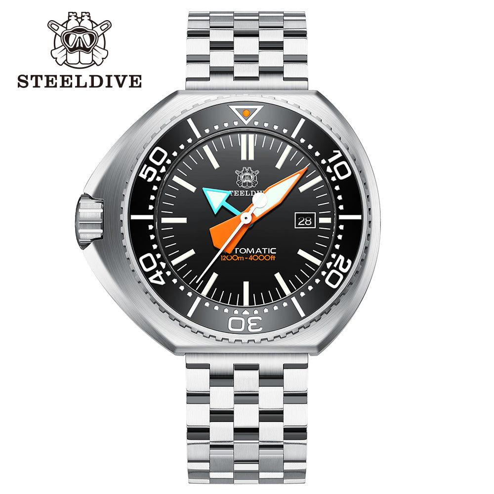 STEELDIVE SD1985 dive watch — variant 85HH-05L stock photo