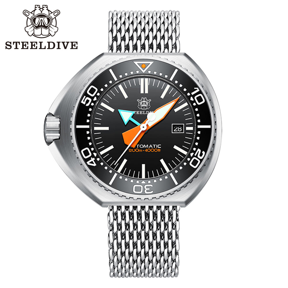 STEELDIVE SD1985 dive watch — variant 85HH-SK stock photo