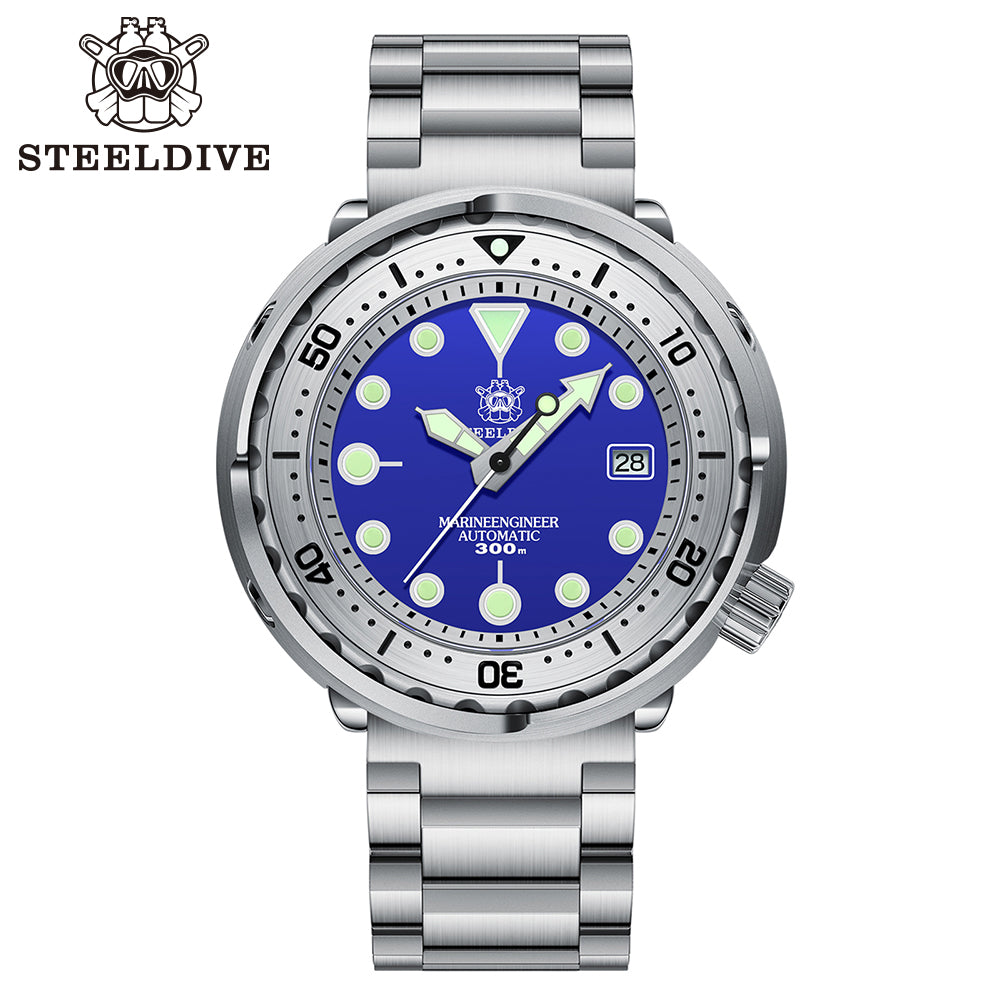 STEELDIVE SD1986 dive watch — variant 86BL-03L stock photo