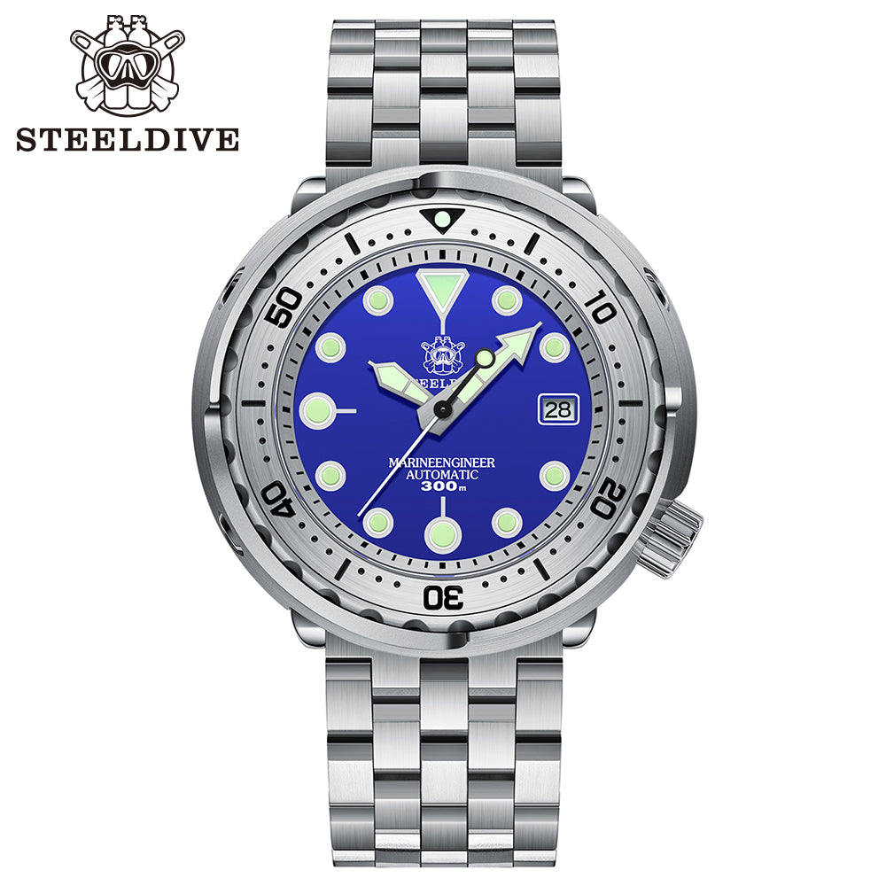 STEELDIVE SD1986 dive watch — variant 86BL-05L stock photo