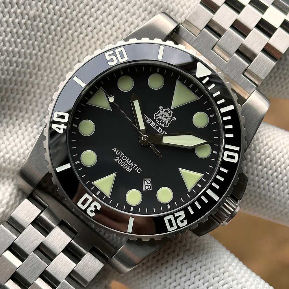 STEELDIVE SD1987 C3 green dive watch - photo 1