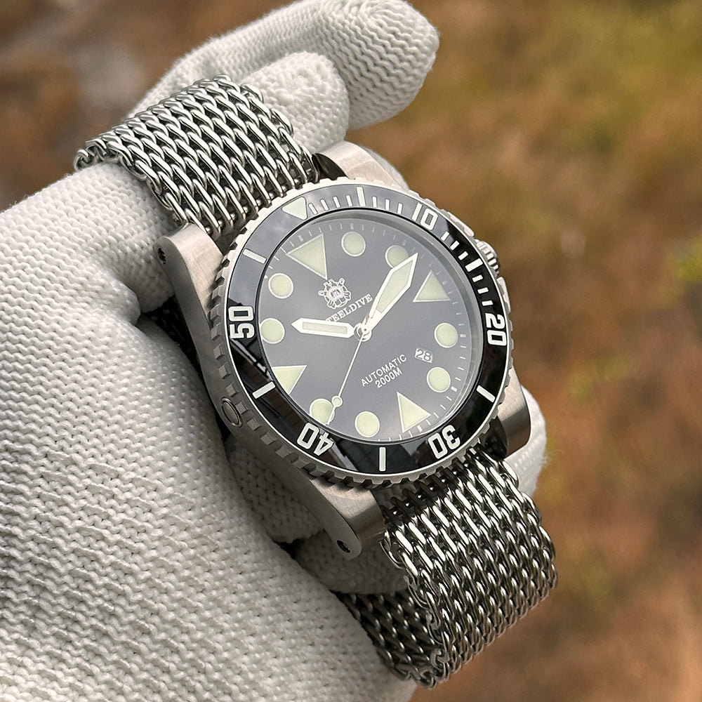 STEELDIVE SD1987 C3 green dive watch - photo 10