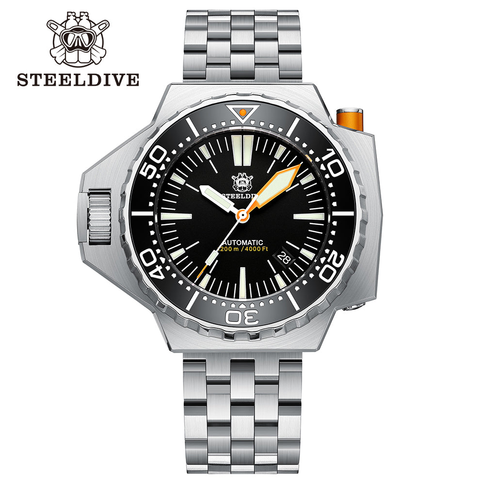 STEELDIVE SD1988 dive watch — variant 88HH-05L stock photo