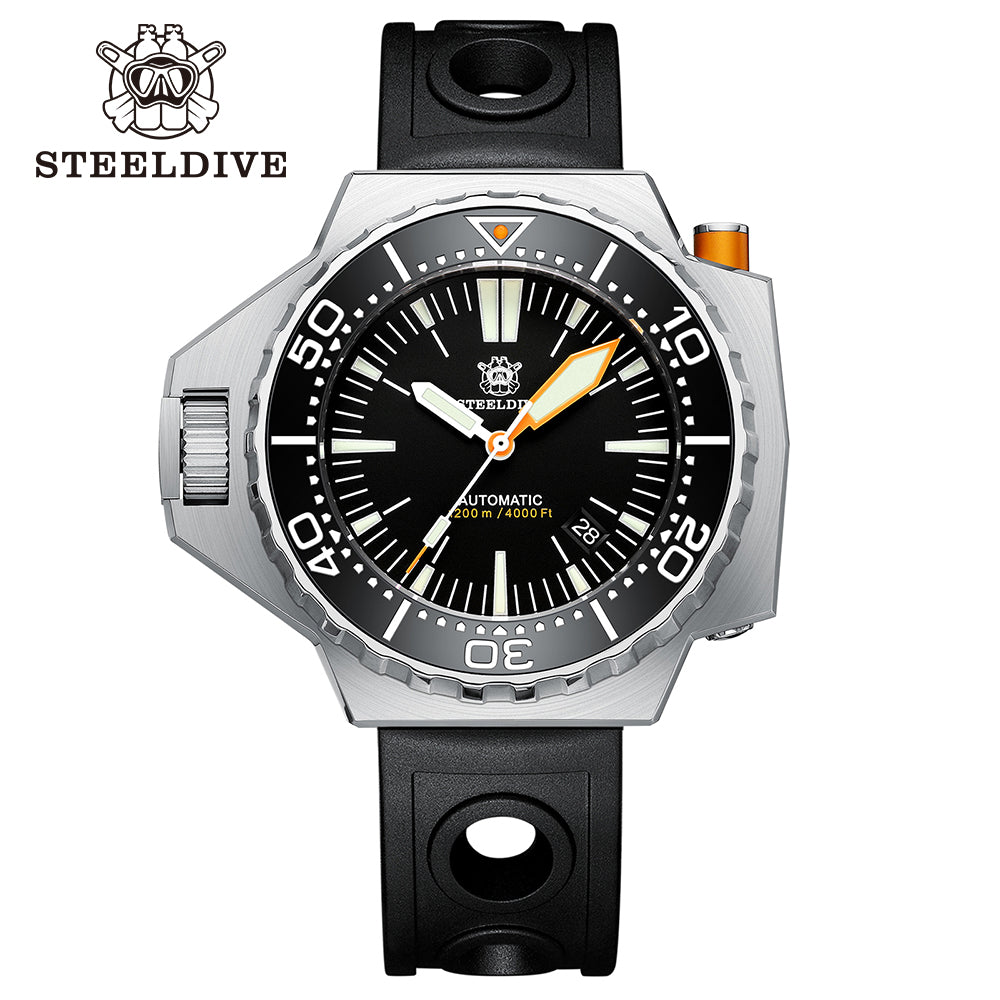 STEELDIVE SD1988 dive watch — variant 88HH-HR stock photo