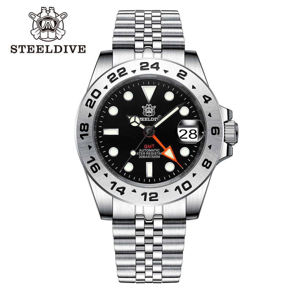 STEELDIVE SD1992 dive watch — variant 92HH-JBL stock photo