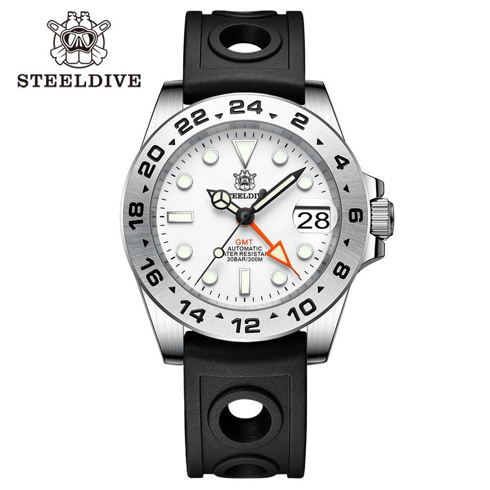 STEELDIVE SD1992 dive watch — variant 92WT-HR stock photo