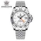 STEELDIVE SD1992 dive watch — variant 92WT-JBL stock photo