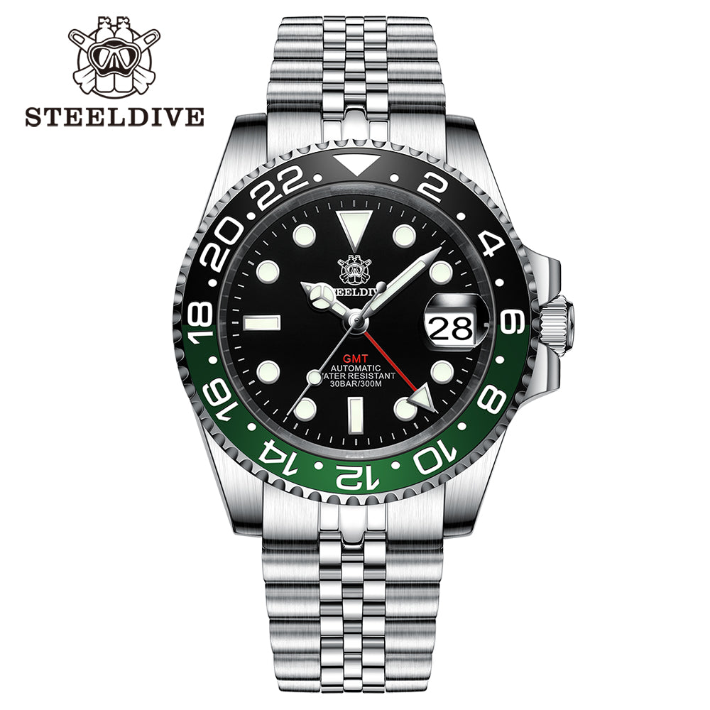 STEELDIVE SD1993 dive watch — variant 93HN-JBL stock photo