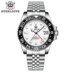STEELDIVE SD1993 dive watch — variant 93WT-HH-JBL stock photo