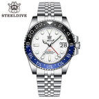 STEELDIVE SD1993 dive watch — variant 93WT-HL-JBL stock photo