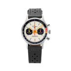 Sugess 1963 pilot chronograph panda watch with cream dial and black subdials