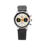 Sugess 1963 pilot chronograph panda watch with cream dial and black subdials