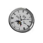 Sugess 2528M-1 moonphase watch dial detail with white dial, big date and moonphase sub-dial