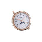 Sugess S395-02 white-dial rose-gold moonphase on brown leather strap, angled studio product view