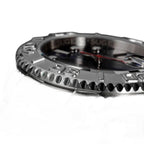 Sugess S450 dive watch coin-edge bezel and steel case macro, engraved dive scale numerals, close-up on black