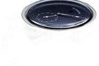 Sugess S451 blue sandstone aventurine dress watch side profile, S-engraved crown, blue leather strap, on black